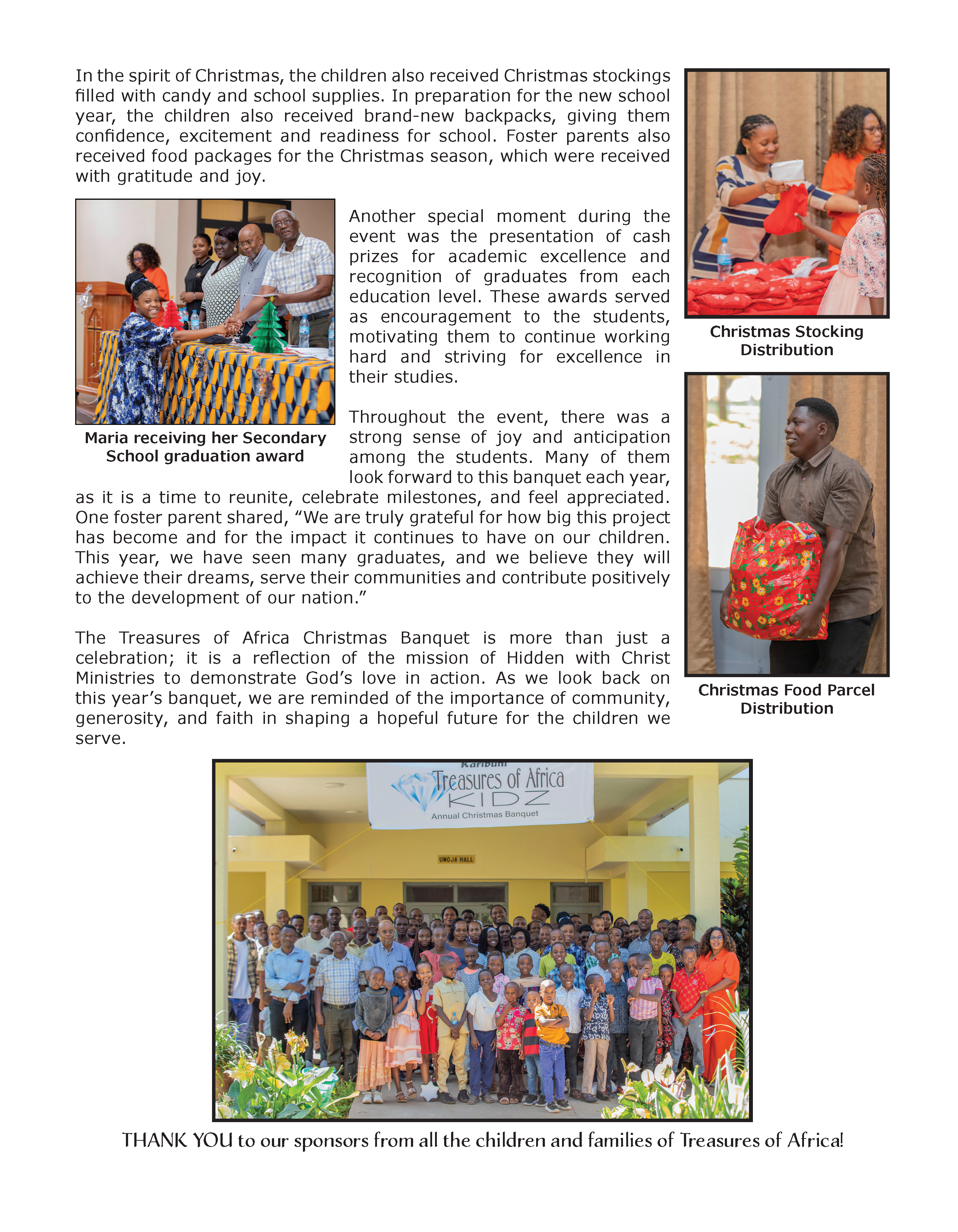 2025 Annual Christmas Banquet Report