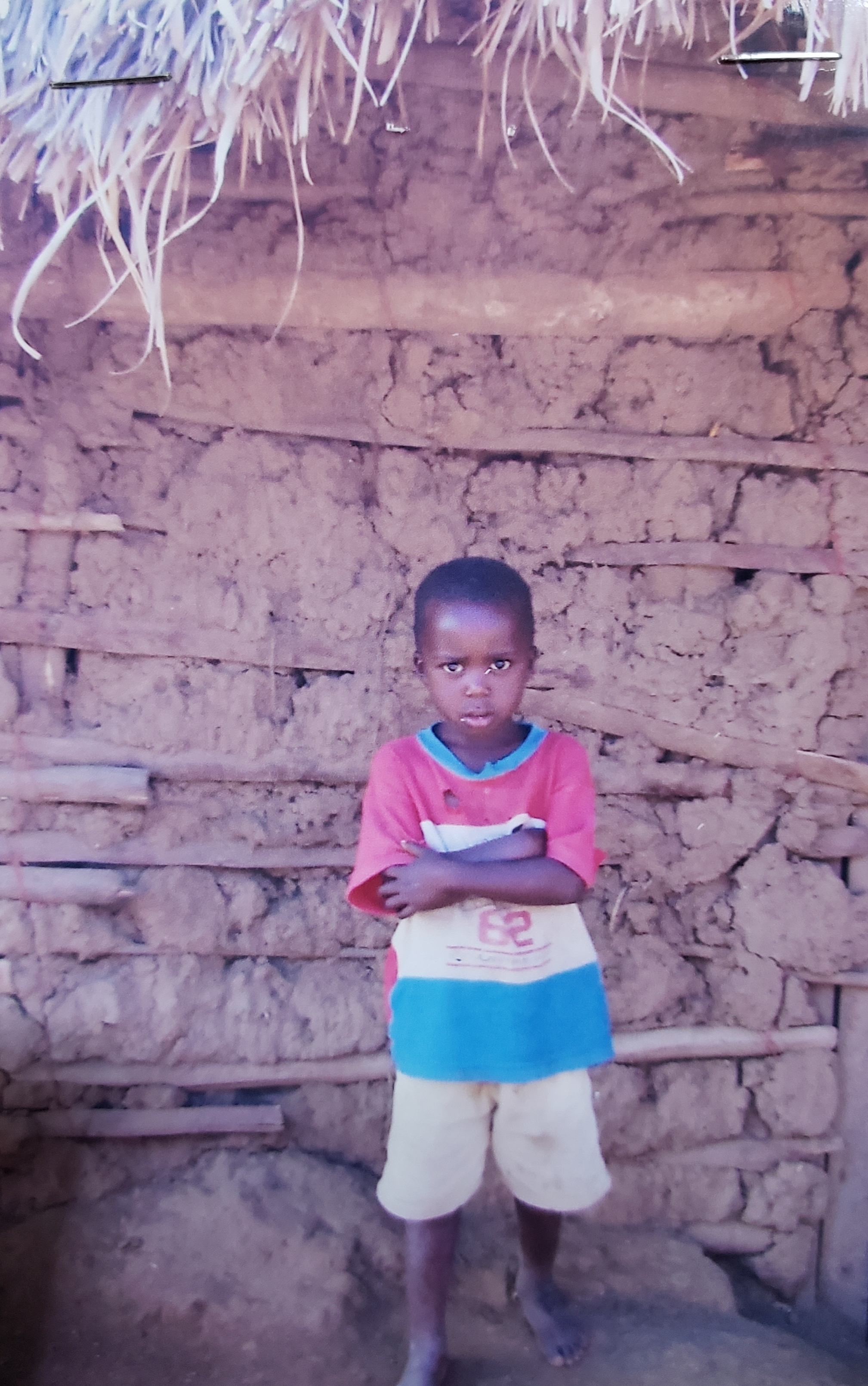 Samweli in his village just before he came to live at TOA